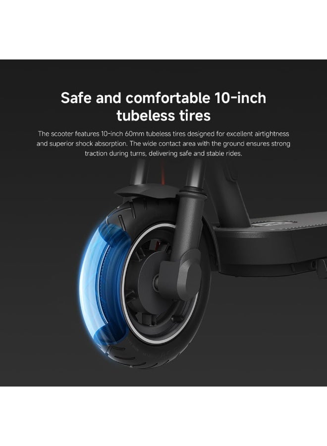 Mii Electric Scooter 5 pro, front and rear dual shock absorbers, 60km long battery life, 10-inch tubeless tires, 1000WMax. power, 22% Max. incline - Image 5